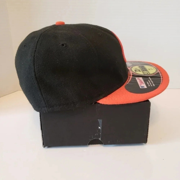 New Era Authentic Collection Baltimore Orioles Mens Orange/Black Fitted Ballcap. - Picture 6 of 7